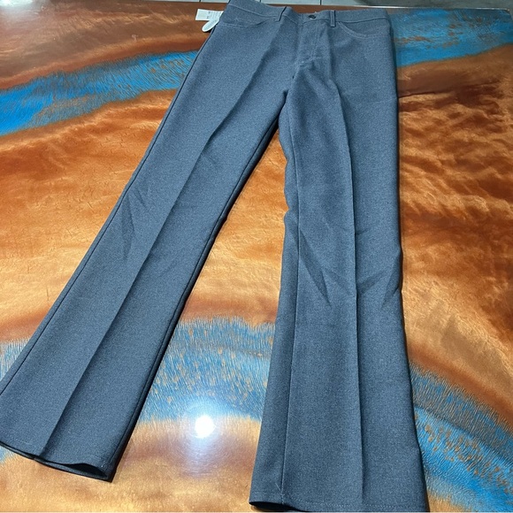 Vintage LEE Riders Gray Polyester Boot JEANS Deadstock USA Made Size 34x34 - Picture 6 of 10